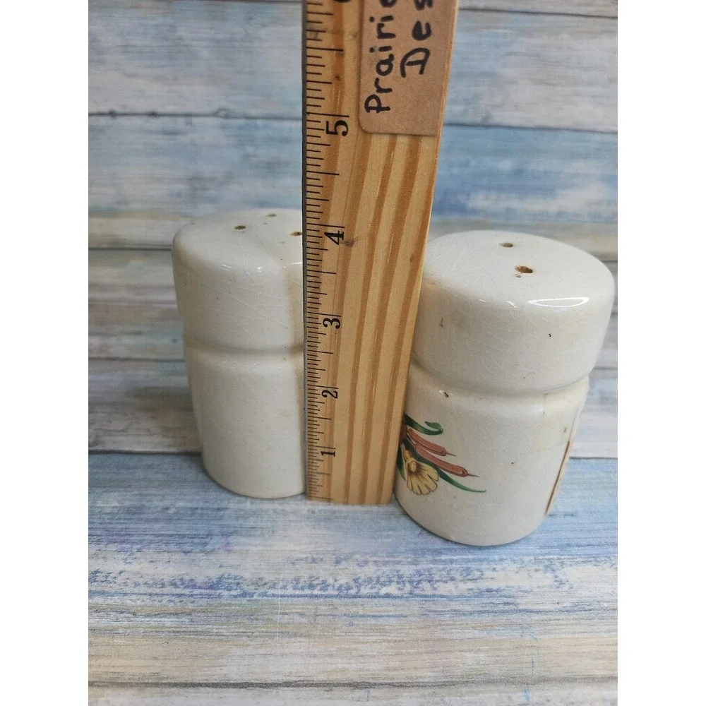 Vintage Table Tops Lovely Tullps Ceramic Floral Salt & Pepper Shakers